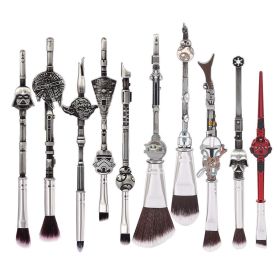 10pcs New Design Robot Pro Makeup Brushes Tool Set Face Cosmetic Foundation Powder Shadow Eyeshdow Brush Beauty Metal Handle (Handle Color: 2)