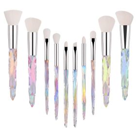 Cosmetic Makeup Brushes Set 10pcs Makeup Tools Beauty Instruments Foundation Eyeshadow Blush Highlighter Brushes Female Makeup (Handle Color: X3 style)